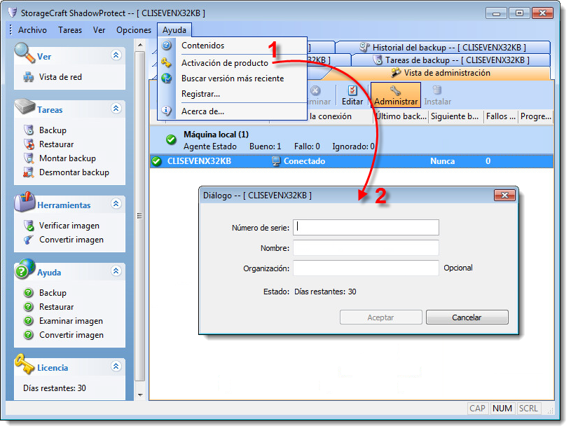 [KB3746] Descargar, instalar y activar StorageCraft ShadowProtect