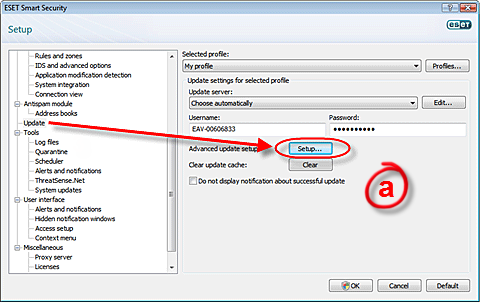 [KB2206] Virus signature database update failed in ESET Smart Security ...