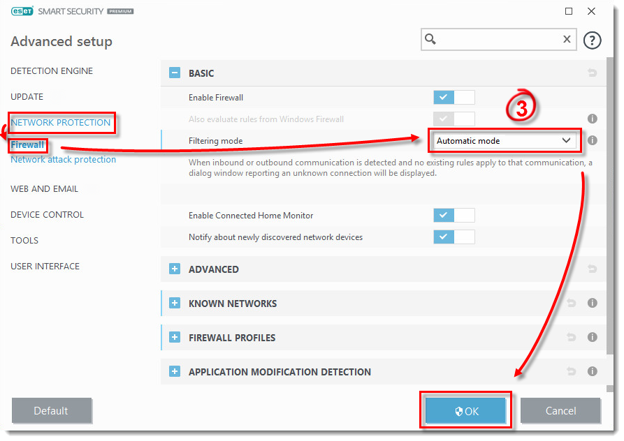 Kb2352 Create A Firewall Exclusion Using Interactive Mode In Eset