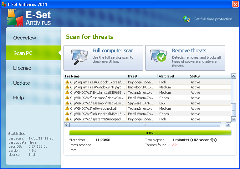 eset antivirus téléchargement entièrement gratuit 2011