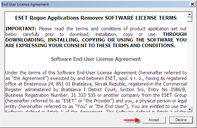Kb3035 How Do I Use The Eset Rogue Application Remover Erar