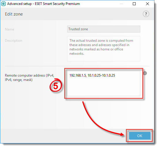 Kb3218 Add An Ip Address To The Trusted Zone In Eset Windows Home
