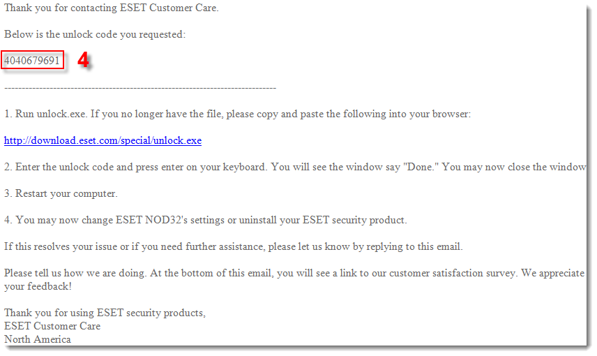 رمز عبور تنظیمات خود را با استفاده از ابزار باز کردن قفل ESET بازنشانی کنید