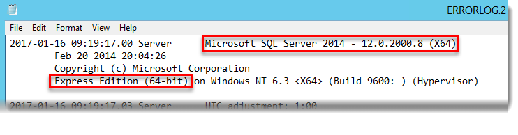 KB6316] Upgrade process for MS SQL Server Express