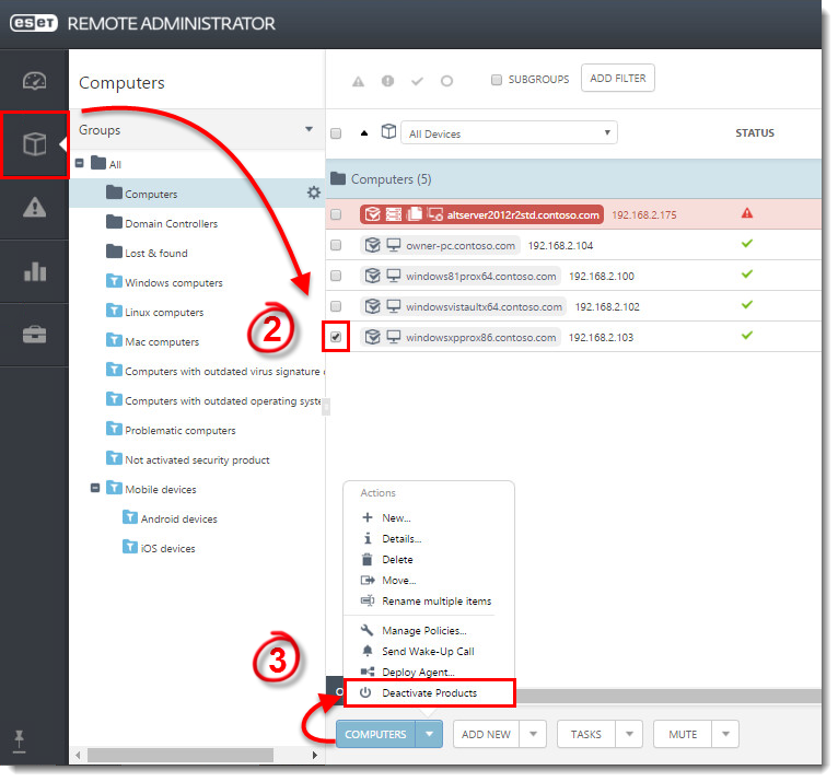 KB5957] Deactivate licenses/computers in ESET License ...