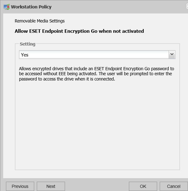 [KB7406] ESET Endpoint Encryption Removable Media Encryption (RME) Policies