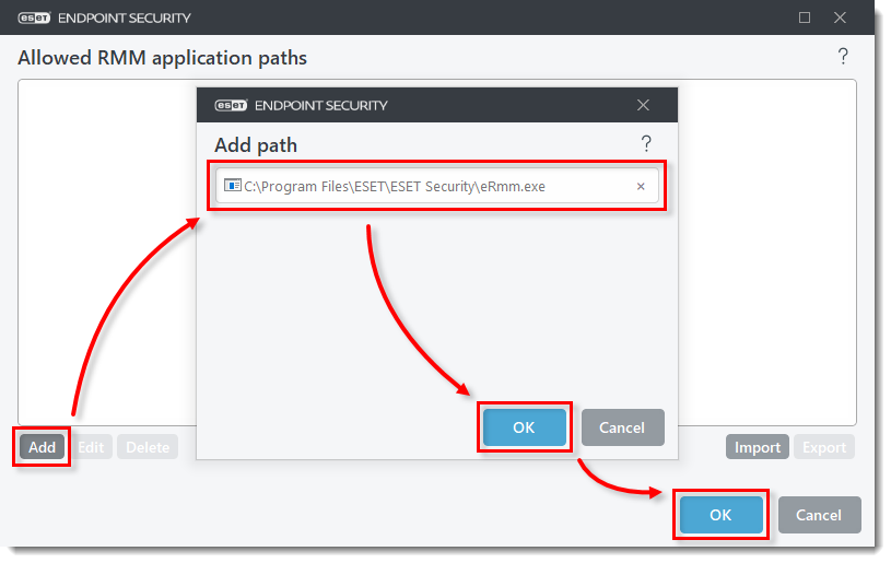 ERMM Command Line, ESET Endpoint Security