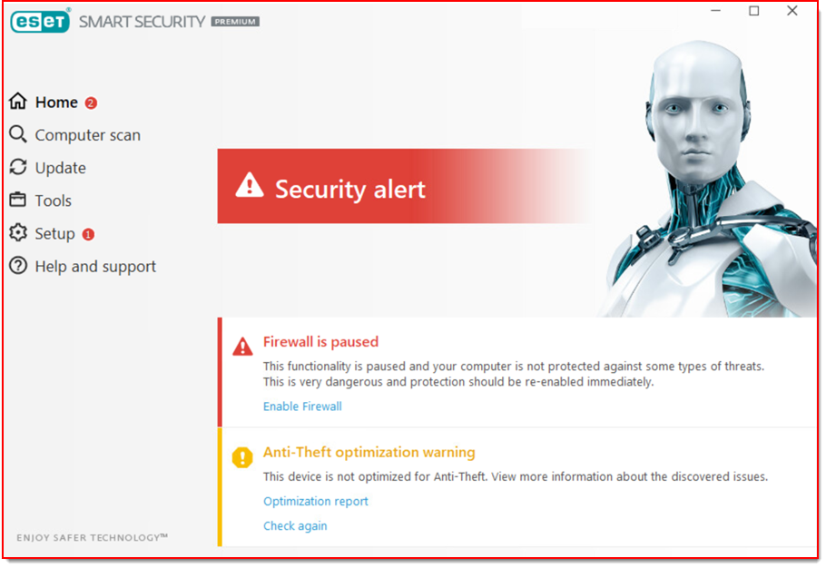 eset endpoint security update failed