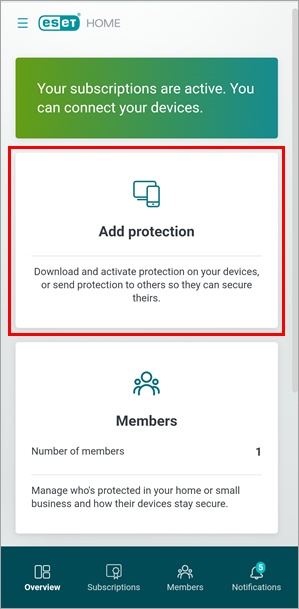 KB8442] ESET Mobile Security for Android でトークンを有効化する前