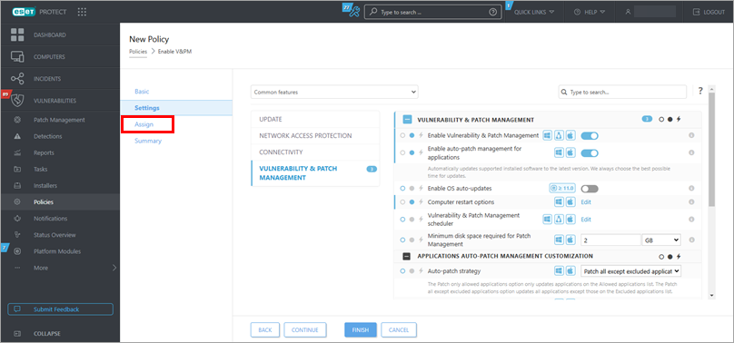 [KB8451] Enable and configure Vulnerability & Patch Management in ESET ...