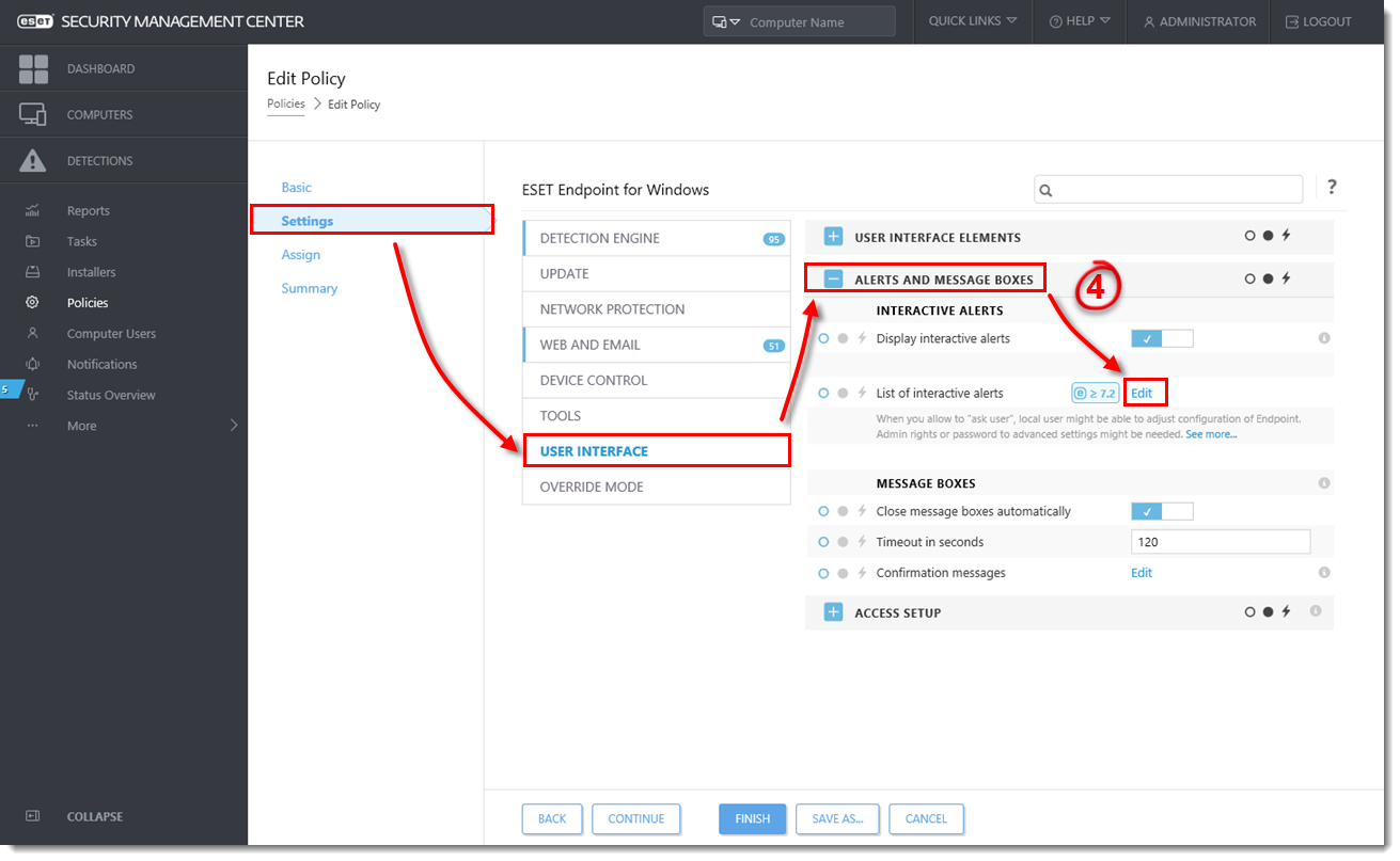 Endpoint configuration. Isabel Endpoint configuration.