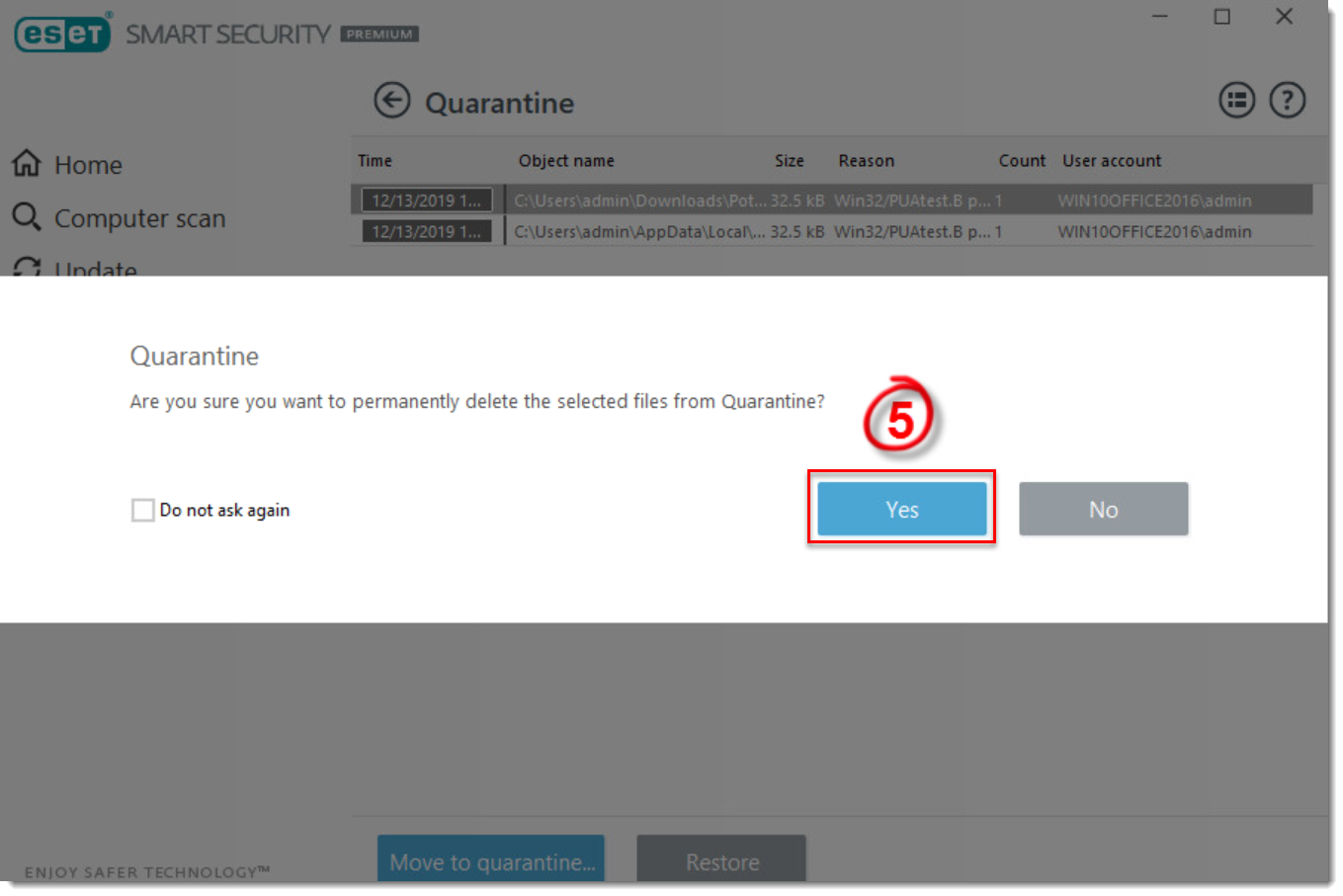 Purge leftover eset security data что это