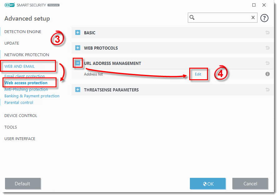 Kb2960 Exclude A Safe Website From Being Blocked By Web Access Protection - como desinstalar roblox robuxy za sms