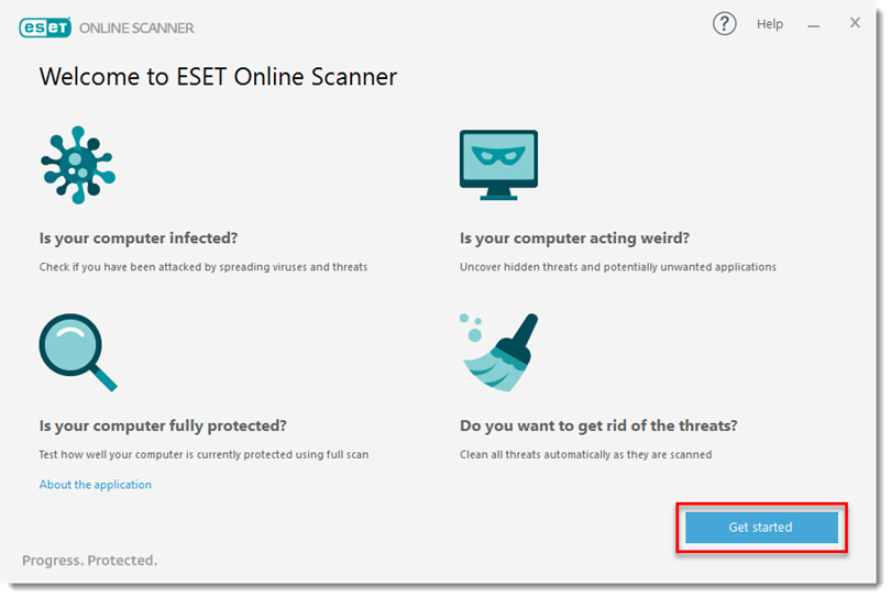 Co dělá online skener ESET?