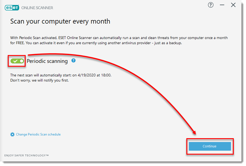 remove eset online scanner