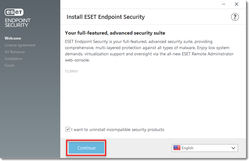 eset endpoint password