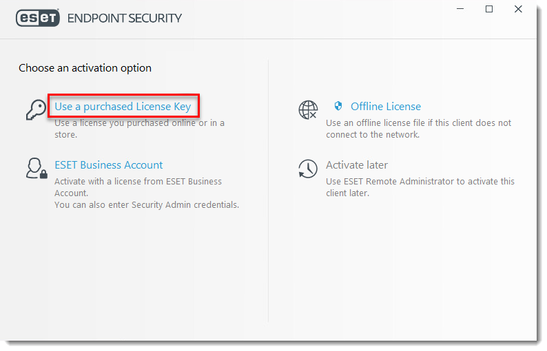 eset endpoint security license key