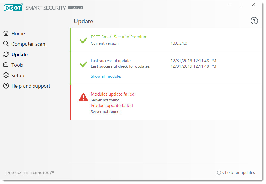 Eset Security Screenshot