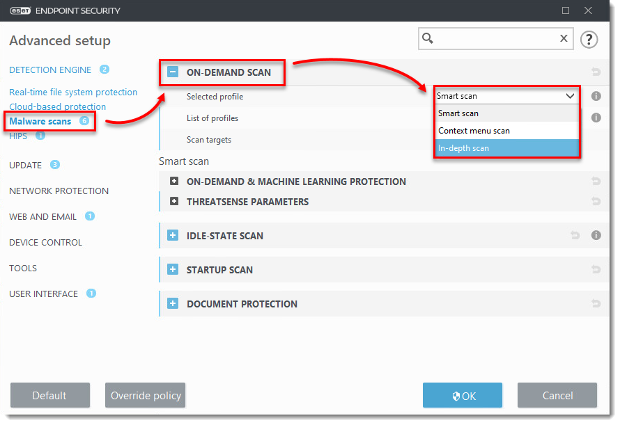 как отключить антивирус eset endpoint antivirus