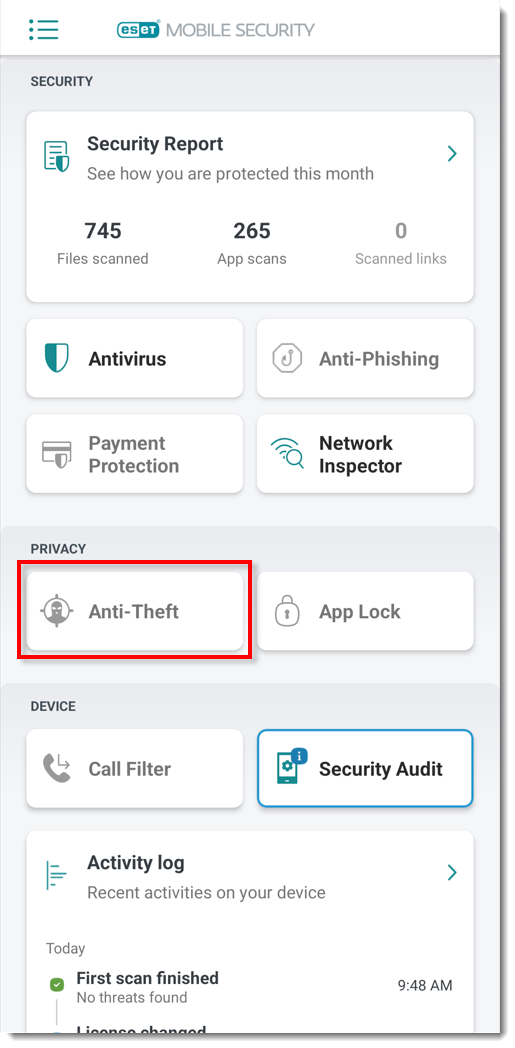 Eset deals mobile security