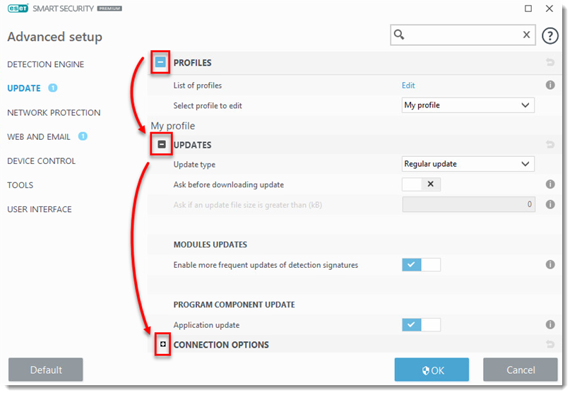 eset endpoint security proxy settings greyed out