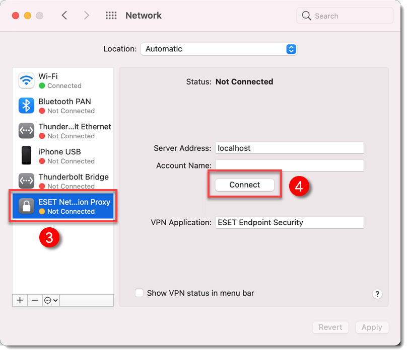 شروع نشدن محافظت از وب و ایمیل در محصولات ESET برای Mac در macOS Big Sur