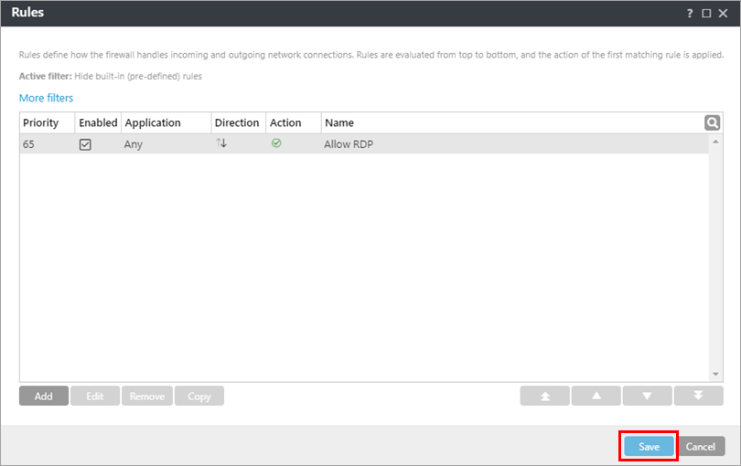 [KB7938] Create or edit a firewall rule to allow RDP connections in ...