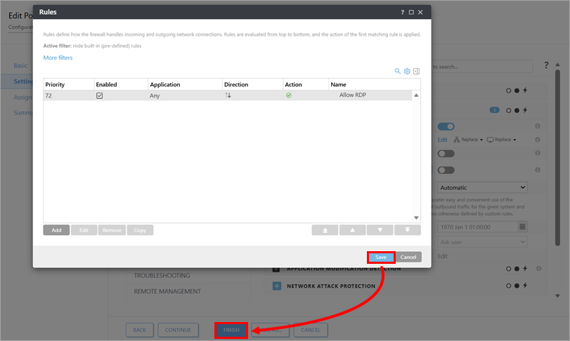 [KB7938] ESET PROTECT または ESET PROTECT On-Prem で、リモート デスクトップ プロトコル（RDP ...