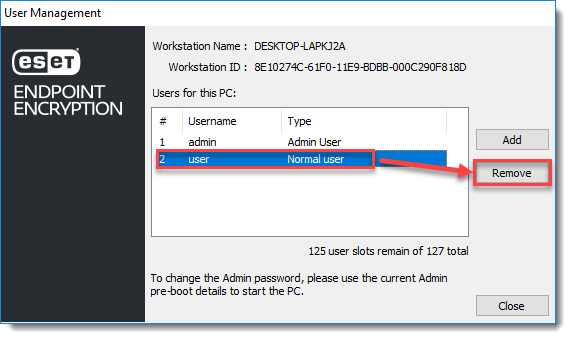 eset endpoint password