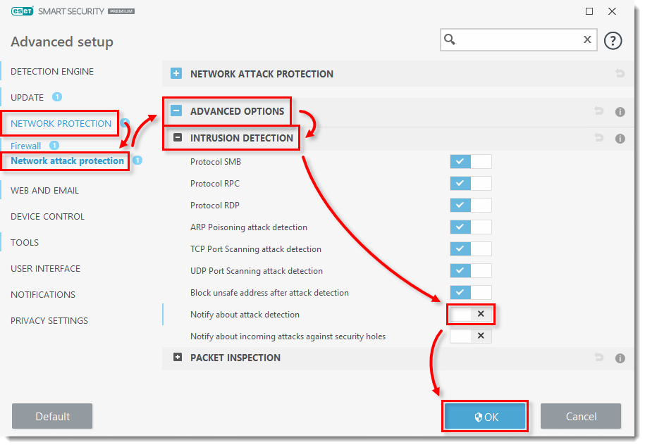 KB2951] Resolve "Detected Port Attack" notifications (15.x–16.x)