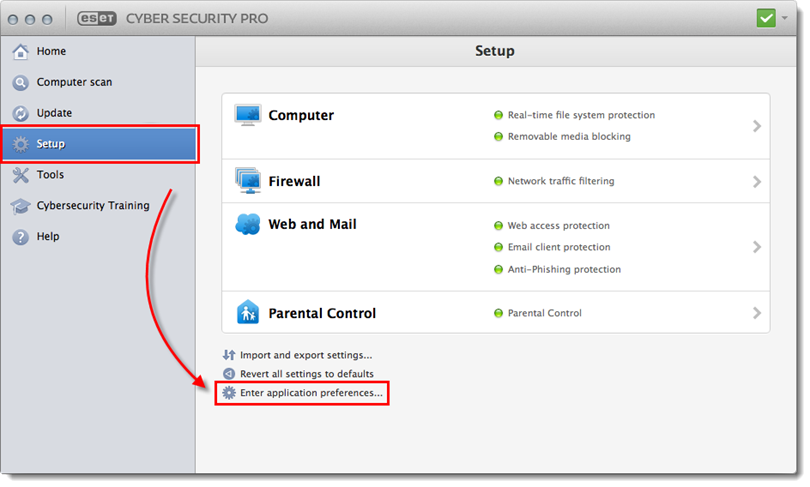 خطا در دانلود فایل و نمی‌توان ماژول‌ها را در ESET Cyber ​​Security یا ESET Cyber ​​Security Pro به‌روزرسانی کرد