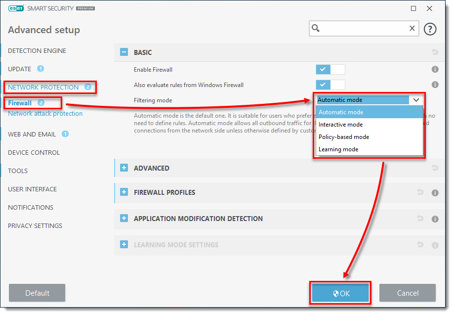 ¿Cómo obtengo el firewall eset?