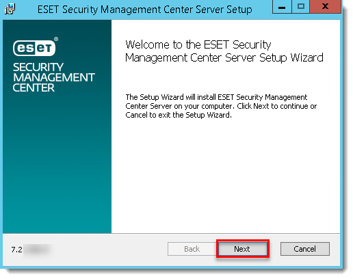 Eset security management center server как обновить