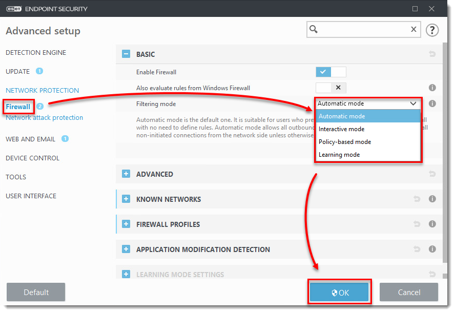 Epfw ndis lightweight filter eset personal firewall нет