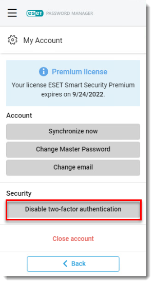 [KB7296] Enable or disable Two-Factor authentication using ESET ...