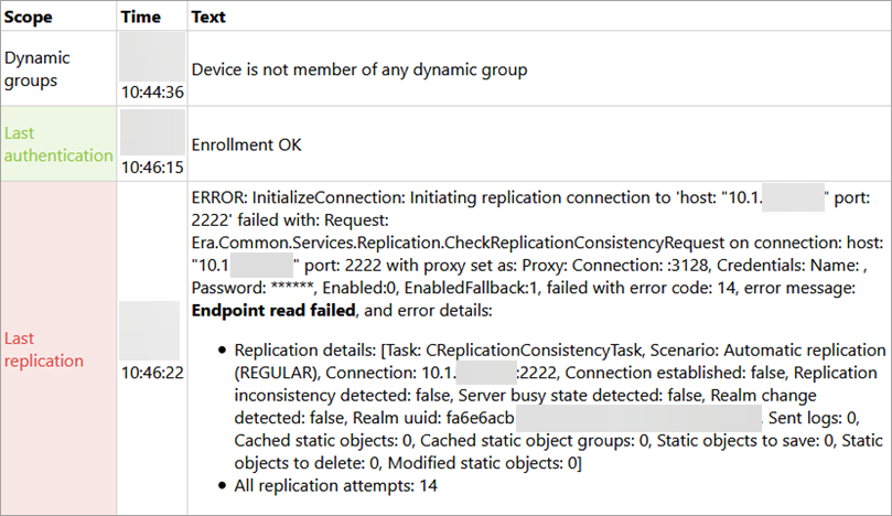 KB7367] ESET Management Agent connection troubleshooting