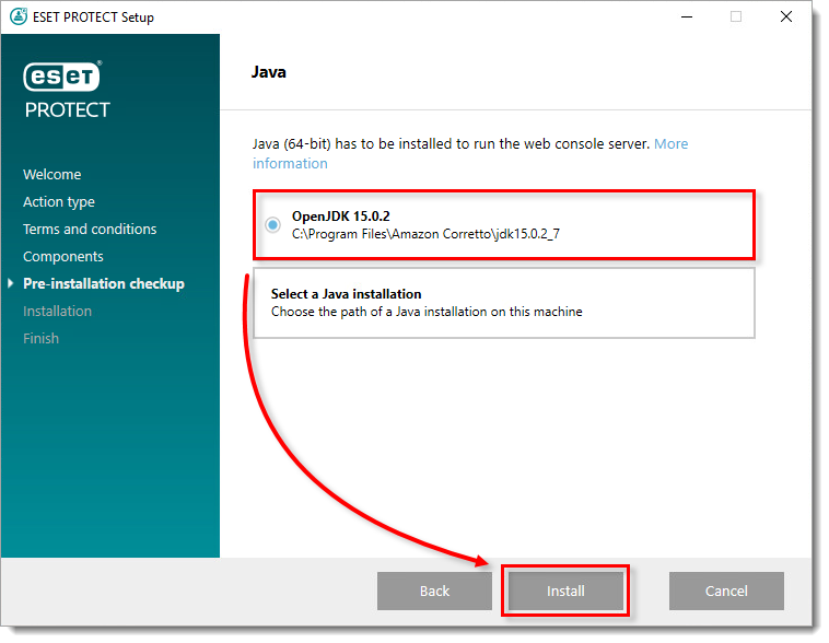 Opening the ESET PROTECT Web Console, ESET PROTECT