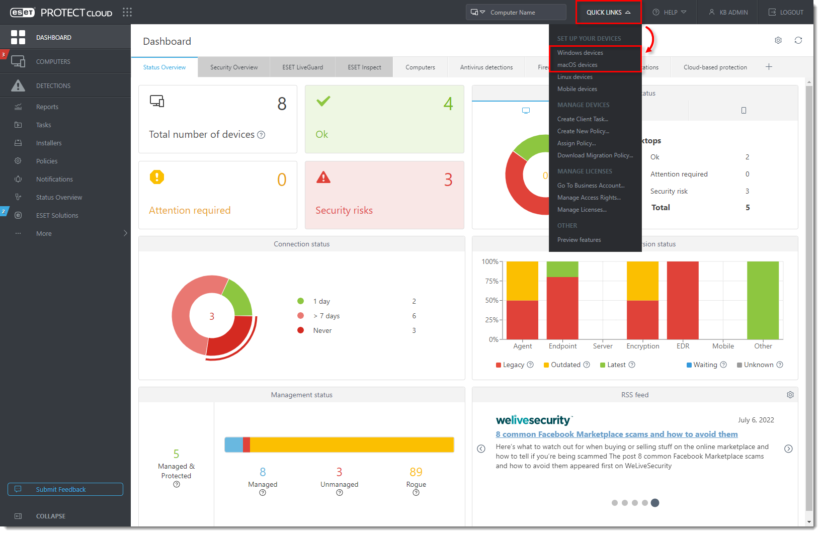 [KB7730] Deploy the ESET Management Agent and the ESET endpoint product ...