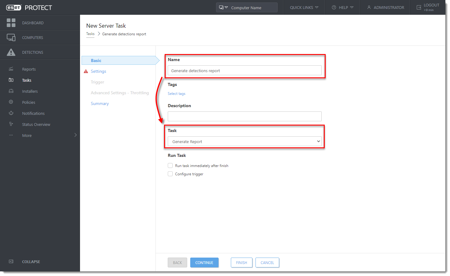 Opening the ESET PROTECT Web Console, ESET PROTECT