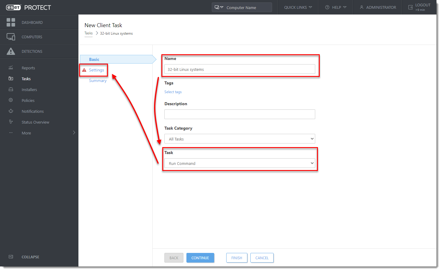 Running a batch file via Run command task - Remote Management - ESET  Security Forum