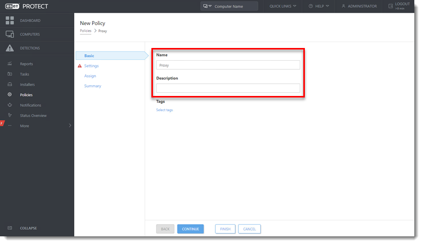 Proxy chaining, ESET Bridge