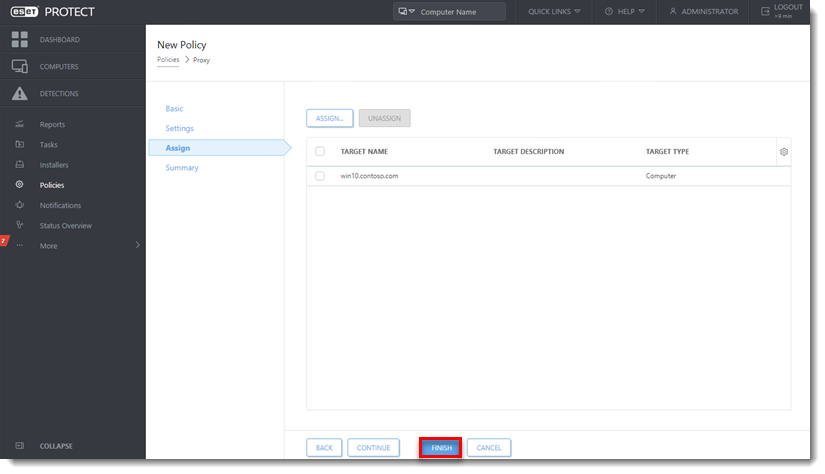 Proxy chaining, ESET Bridge