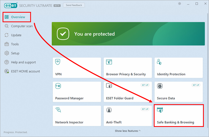 [KB8067] How to use Secure Browser in ESET Windows home products