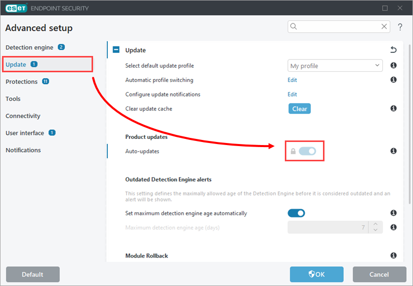 KB8694] ESETビジネス製品の自動更新設定を見直す