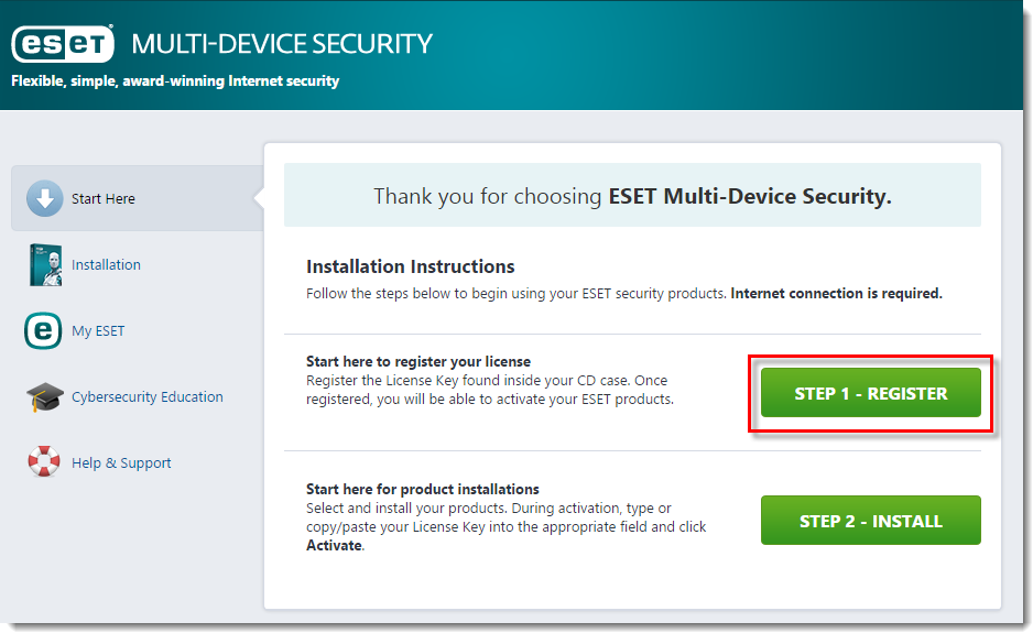 License control. ESET Smart Security Premium.